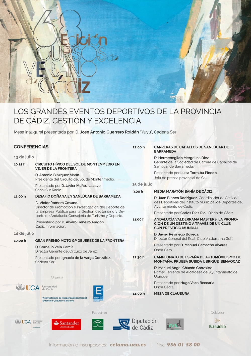 La Real Sociedad de Carreras de Caballos en los cursos de verano de la UCA