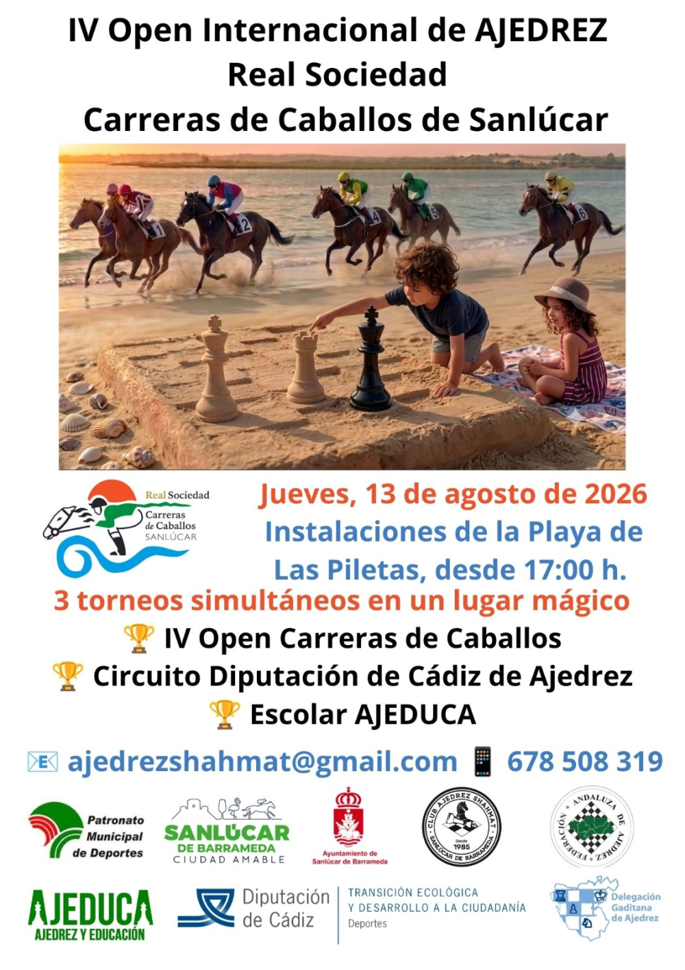 SE PRESENTA EL OPEN INTERNACIONAL DE AJEDREZ REAL SOCIEDAD DE CARRERAS DE CABALLOS